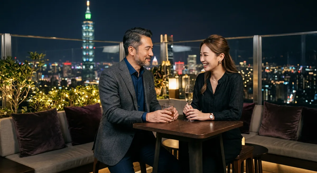 甜心與Sugar Daddy關係互動的情境示意圖